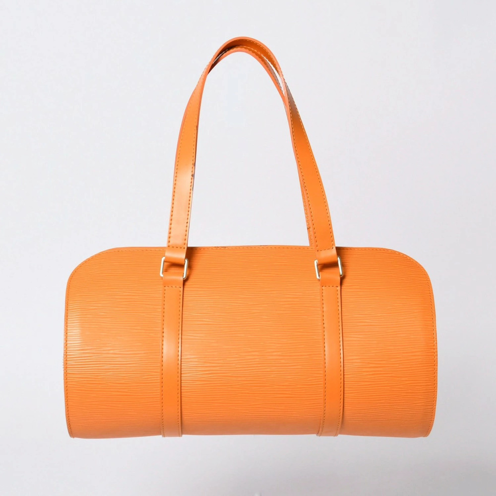 LOUIS VUITTON Soufflot handbag Epi leather orange